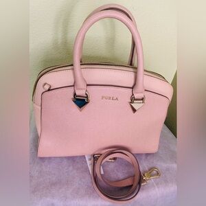 Furla Blush Pink Satchel Bag